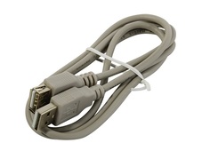 Кабель интерфейсный USB 2.0 удлинитель 5bites UC5011-010C AM-AF, серый, 1м