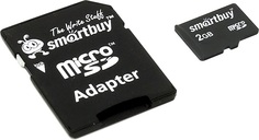 Карта памяти 2GB SmartBuy SB2GBSD-01 MicroSD (SD адаптер)