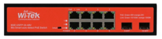 Коммутатор неуправляемый Wi-Tek WI-PS310GF 150Вт, порты 8 PoE GE + 2SFP, режим VLAN