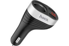 Зарядное устройство автомобильное Hoco Z29 6957531092186 порт прикуривателя, 2xUSB, черный