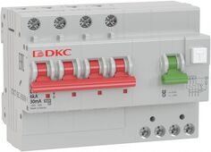 Автоматический выключатель дифф. тока (АВДТ) DKC MDV63-42C16-A 6kA, тип характеристики C, 3P+N, 16A, тип A, 7 модулей, "YON"