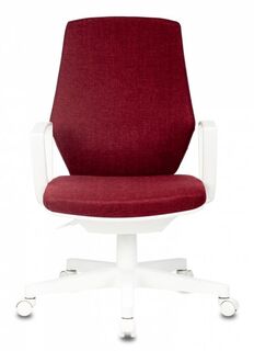 Кресло офисное Бюрократ CH-W545 цвет красный 38-410 крестовина пластик белый