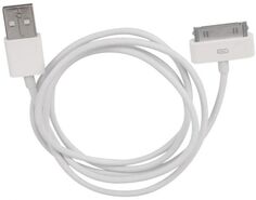 Кабель интерфейсный USB 2.0 Gembird AM/Apple CC-USB-AP1MW для iPhone/iPod/iPad, 1м, белый, пакет