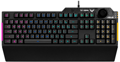 Клавиатура ASUS TUF Gaming K1 90MP01X0-BKRA00 игровая, мембранная, RGB подсветка, USB, регулятор громкости