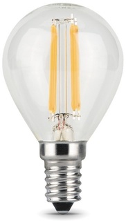 Лампа светодиодная Gauss 105801207-S LED Filament Шар E14 7W 580lm 4100K step dimmable