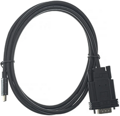 Кабель-адаптер VCOM CU421C-1.8M USB 3.1 Type-C (m)-VGA(M) 1080/60Hz, 1.8м
