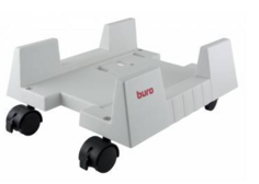 Подставка Buro BU-CS3AL напольная для системного блока на колёсах (пластик, светло-серый, 16.5 - 26.5 см., до 20 кг)