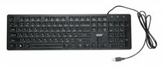 Клавиатура Acer OKW020 ZL.KBDEE.001 черный USB slim
