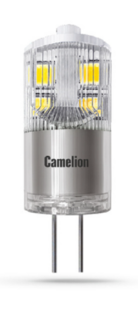 Лампа светодиодная Camelion LED3-G4-JD-NF/845/G4 3Вт/25Вт, G4, 207-244В, 4500К, 255лм, капсула (13863)