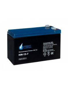 Батарея Парус электро HM-12-7 для ИБП (AGM/12В/7,2Ач/клемма F2)
