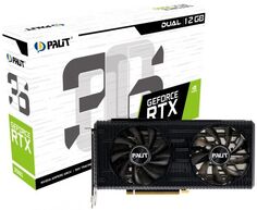 Видеокарта PCI-E Palit GeForce RTX 3060 DUAL (NE63060019K9-190AD) 12GB GDDR6 192bit 8nm 1320/15000MHz HDMI/3*DP