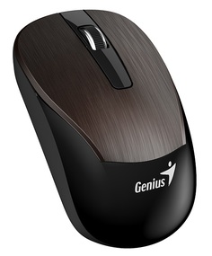 Мышь Genius ECO-8015 chocolate, 800/1200/1600 dpi, радио 2,4 Ггц, аккумулятор, USB