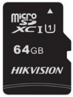 Карта памяти MicroSDXC 64GB HIKVISION HS-TF-C1(STD)/64G/ZAZ01X00/OD (без SD адаптера) 92/30MB/s, V30