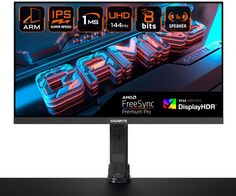 Монитор 28" GIGABYTE M28U Arm Edition black, IPS, 3840x2160, 1 ms, 178°/178°, 300 cd/m, 1000:1, 2*HDMI, DP, 2*USB3.0, USB Type-C, 144Hz, MM