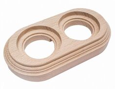 Рамка Bironi BFC26-620-10 натурэль, 2-ая 183х96х21мм круглая под диаметр бревна 260