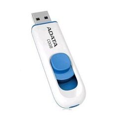 Накопитель USB 2.0 16GB ADATA Classic C008 белый/голубой