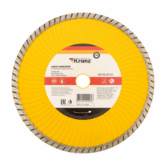 Диск KRANZ KR-90-0135 алмазный отрезной Turbo волна 230x22.2x2.4x10 мм