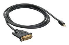 Кабель интерфейсный mini DisplayPort - DVI Buro BHP MDPP-DVI-2 1.1v, 2м. позолоченные контакты черный