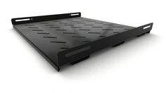 Полка стационарная Hyperline TSH3H-450-RAL9004 усиленная, глубина 450мм, с боковым креплением, нагрузка до 100 кг, для шкафов серии TTB, TTBR, TTC2, T