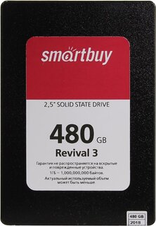 Накопитель SSD 2.5 SmartBuy SB480GB-RVVL3-25SAT3 Revival 3 480GB SATA-III TLC 3D NAND PS3111 550/460 IOPS 81K MTBF 1.8M 7mm Bulk