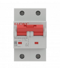 Автоматический выключатель модульный DKC MD125-2NC125 1P+N 125А C 15kA, "YON"