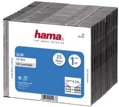 Коробка для CD/DVD HAMA H-51167 00051167 на 1CD/DVD Slim Box, 25 шт.