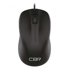 Мышь CBR CM 131 черная, USB, 800 dpi, ABS-пластик, 3 кнопки и колесо прокрутки, 2 м