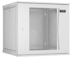 Шкаф настенный 19", 12U TLK TWI-126060-R-P-GY перфорированная дверь, 569х600х600 мм (ВхШхГ), светло-серый RAL 7035, разборный