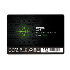 Накопитель SSD 2.5 Silicon Power SP512GBSS3A56A25 Ace A56 512GB 3D NAND TLC 560/530MBs 7mm черный