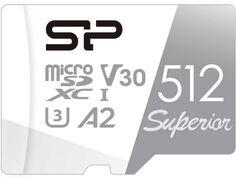 Карта памяти 512GB Silicon Power Superior SP512GBSTXDA2V20SP UHS-I U3, сlass10, adapter