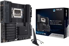 Материнская плата EATX ASUS PRO WS WRX80E-SAGE SE WIFI (sWRX8, AMD WRX80, 8*DDR4(3200), 8*SATA 6G RAID, 3*M.2, 7*PCI-E, 7.1CH, 2*10Glan, WiFi, BT, 9*U