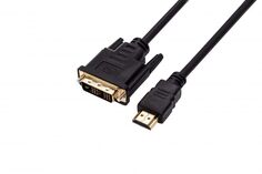 Кабель интерфейсный HDMI-DVI Filum FL-C-HM-DVIDM-1.8M 1.8 м., медь, черный, разъемы: HDMI A male-DVI-D single link male, пакет