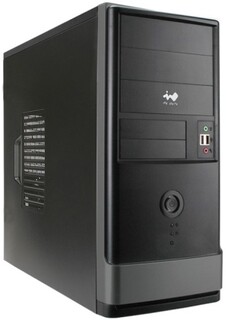 Корпус ATX InWin EAR002BG 6151358 черный/серый, без БП, 2*USB 2.0, audio