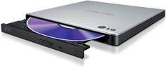 Привод DVD±RW DL внешний LG GP57ES40 USB 2.0, скорость записи CD: 24x, DVD: 8x, серебристый