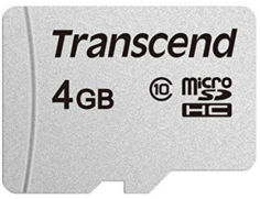 Карта памяти MicroSDHC 4GB Transcend TS4GUSD300S Class10 w/o adapter