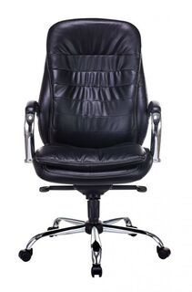 Кресло офисное Бюрократ T-9950 руководителя, цвет черный, искусственная кожа, крестовина металл хром