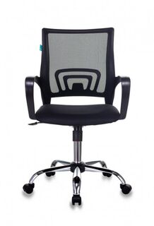 Кресло офисное Бюрократ CH-695NSL цвет черный TW-01, сиденье черное TW-11, крестовина металл хром