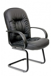 Кресло офисное Chairman 416V Эко 6025664 черное, экокожа матовая, до 100 кг