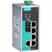 Коммутатор PoE MOXA EDS-P206A-4PoE-S-SC-T 1x10/100BaseTX, 1 x 100BaseFx SM port, 4 x PoE, SC