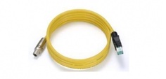 Кабель патч-корд MOXA CBL-M12XMM8PRJ45-Y-200-IP67 2-m M12-to-RJ45 Cat-5 UTP Ethernet cable with IP67-rated 8-pin male X-coded crimp type M12 connector