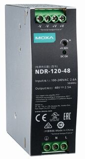 Блок питания MOXA NDR-120-48 120W Din-Rail 48 VDC Power Supply, 90-264VAC/127-370VDC, 2.5A