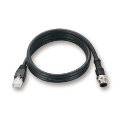 Кабель патч-корд MOXA CBL-M12DMM4PM12DMM4P-BK-100-IP67 1-M M12-to-M12 Cat-5E STP Ethernet cable with waterproof 4-pin D-coded M12 connector