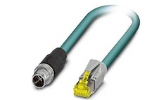 Кабель патч-корд MOXA CBL-M12XMM8PRJ45-BK-100-IP67 1-m A-coded M12-to-RJ45 Cat-5E UTP Gigabit Ethernet cable, 8-pin male M12 connector, IP67-rated
