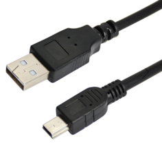 Кабель Rexant 18-1131-2 mini USB (male) - USB-A (male) 0.2M черный