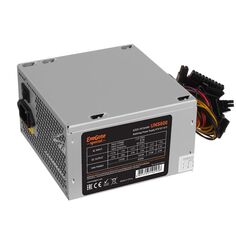 Блок питания ATX Exegate UNS600 ES261570RUS-S 600W, SC, 12cm fan, 24p+4p, 6/8p PCI-E, 3*SATA, 2*IDE, FDD + кабель 220V с защитой от выдергивания
