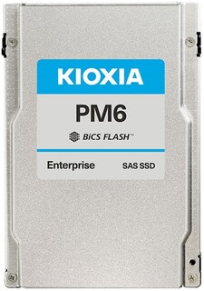 Накопитель SSD 2.5 Toshiba (KIOXIA) Enterprise KPM61RUG7T68 Kioxia PM6-R 7.68TB, SAS 24Gbit/s, 4150/3700MB/s, IOPS 595K/155K, MTTF 2,5M, 1 DWPD, TLC