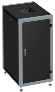 Шкаф напольный 19", 18U SYSMATRIX SL 6618.922 600x600x935mm (ШхГхВ) передняя дверь сплошная металлическая, задняя дверь сплошная металлическая, поворо