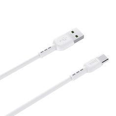 Кабель интерфейсный USB 2.0 Hoco X33 6931474706126 AM/Type-C, белый, 1м, 5А