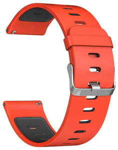 Ремешок на руку Lyambda ADHARA DS-GS-08-22-RB силиконовый для часов 22 mm red/black