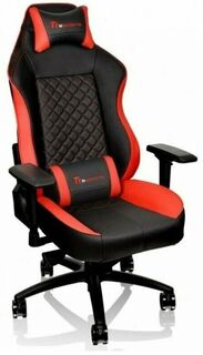 Кресло игровое Thermaltake Tt eSPORTS GT Comfort GTC 500 до 150кг, кожзаменитель, black/red